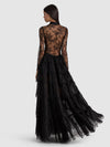 XAVIER TIERED LACE MAXI COAT-ALICE + OLIVIA