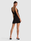 MONIQUE TWIST STRAP COWL NK MINI DRESS-ALICE + OLIVIA
