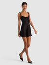 MONIQUE TWIST STRAP COWL NK MINI DRESS-ALICE + OLIVIA
