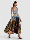 HANA TIE STRAP MIDI DRESS-ALICE + OLIVIA