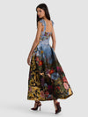HANA TIE STRAP MIDI DRESS-ALICE + OLIVIA