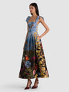 HANA TIE STRAP MIDI DRESS-ALICE + OLIVIA