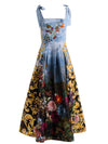 HANA TIE STRAP MIDI DRESS-ALICE + OLIVIA