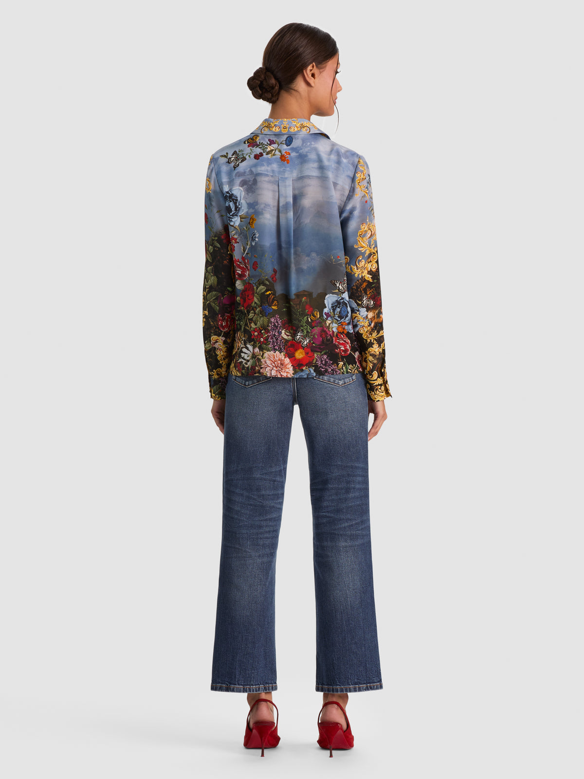 WILLA PLACKET TOP-ALICE + OLIVIA