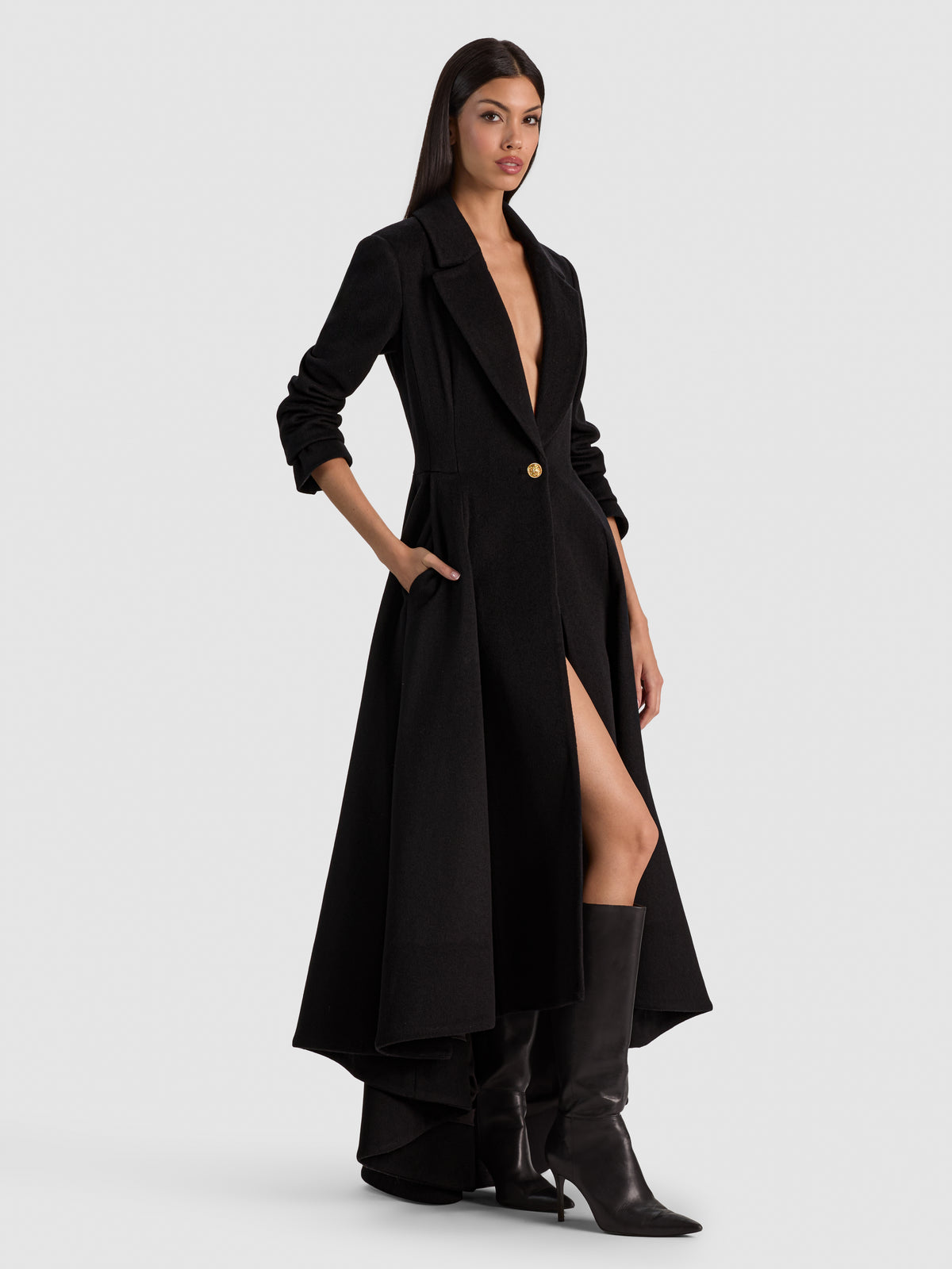 CHESHIRE SINGLE BREASTED COAT-ALICE + OLIVIA