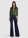 BRADY SLIM BUTTON DOWN-ALICE + OLIVIA