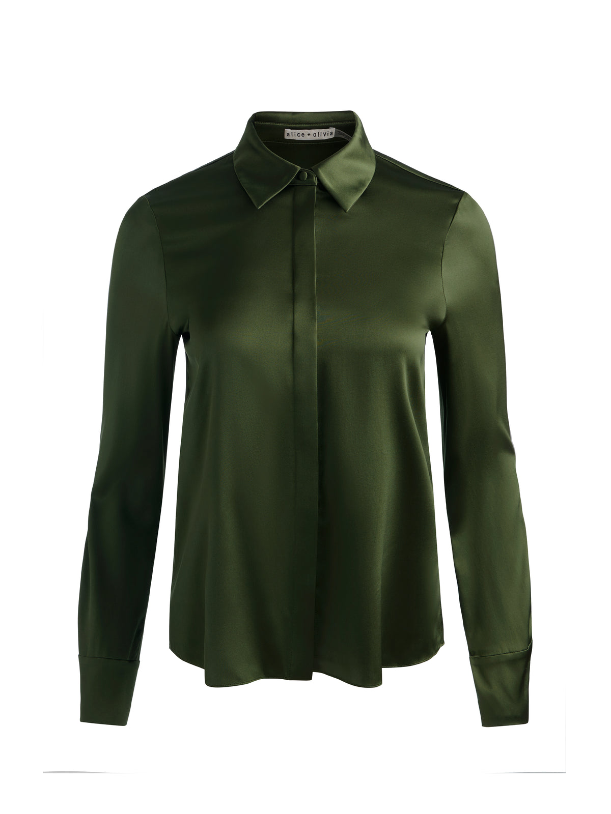 BRADY SLIM BUTTON DOWN - DARK FERN