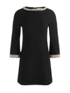 MAILYNN EMBELL TRIM BELL SLV MINI DRESS-ALICE + OLIVIA