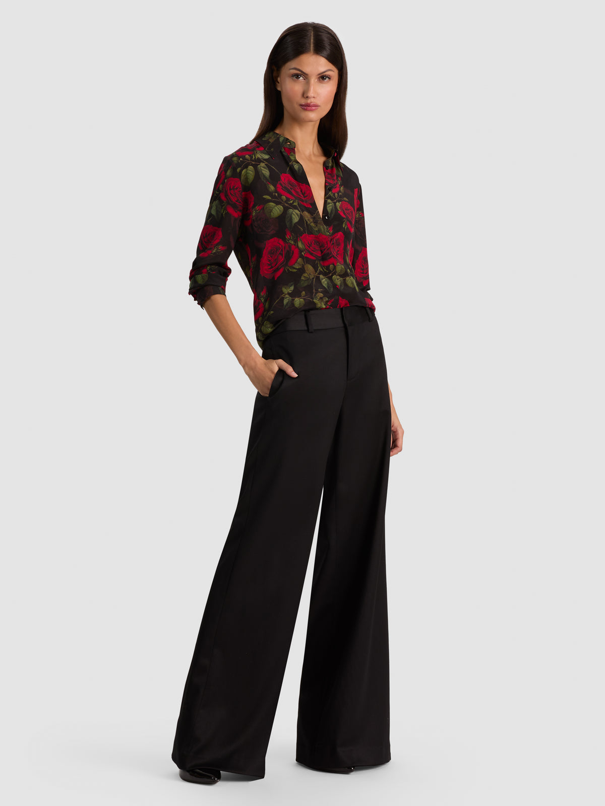 SHANE SLOUCHY WIDE LEG PANT-ALICE + OLIVIA