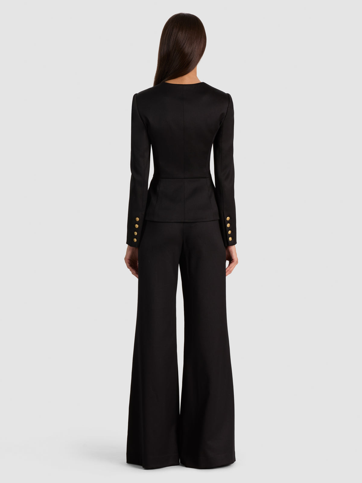 TRISHA OPEN NK FITTED CUTAWAY JACKET-ALICE + OLIVIA