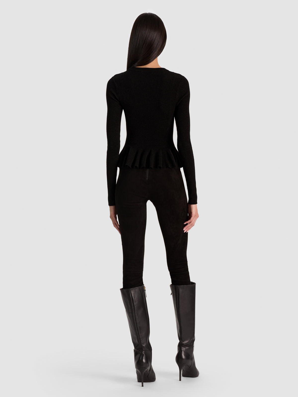 KISHA RIBBED PULLOVER-ALICE + OLIVIA