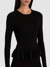 KISHA RIBBED PULLOVER-ALICE + OLIVIA
