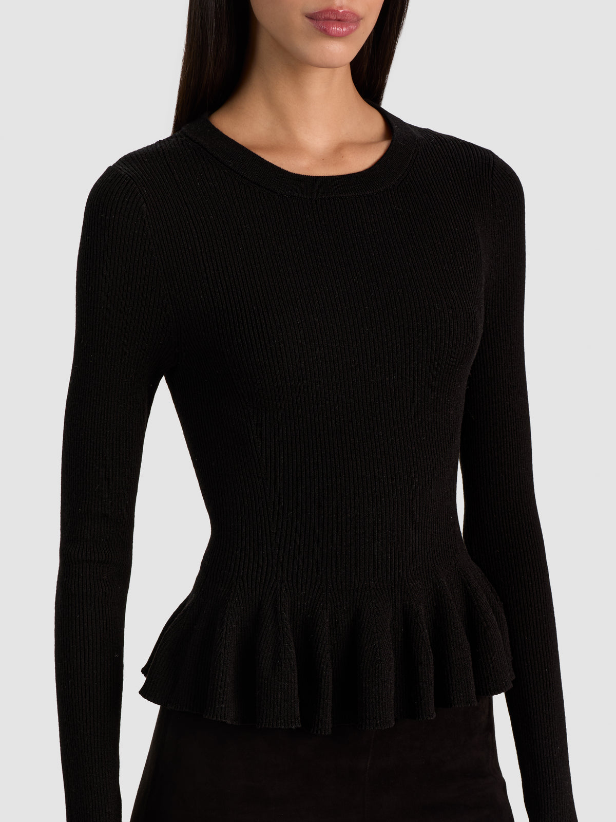 KISHA RIBBED PULLOVER-ALICE + OLIVIA