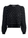 JOAN BOBBLE PEARL PUFF SLV PULLOVER-ALICE + OLIVIA
