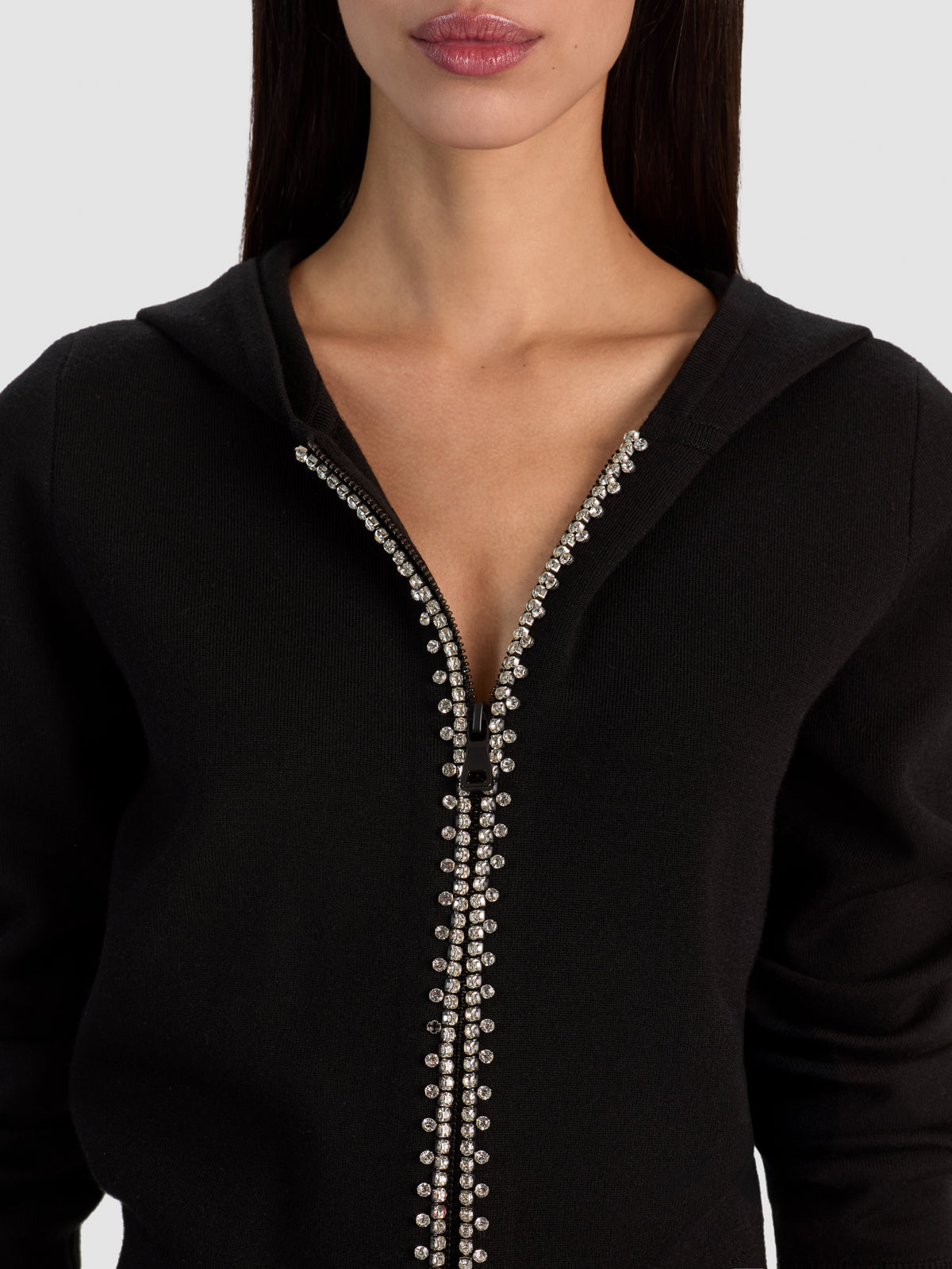 DOLLIE EMBELLISHED HOODIE-ALICE + OLIVIA