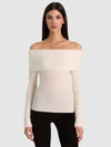 DOLAN FOLDOVER PULLOVER-ALICE + OLIVIA
