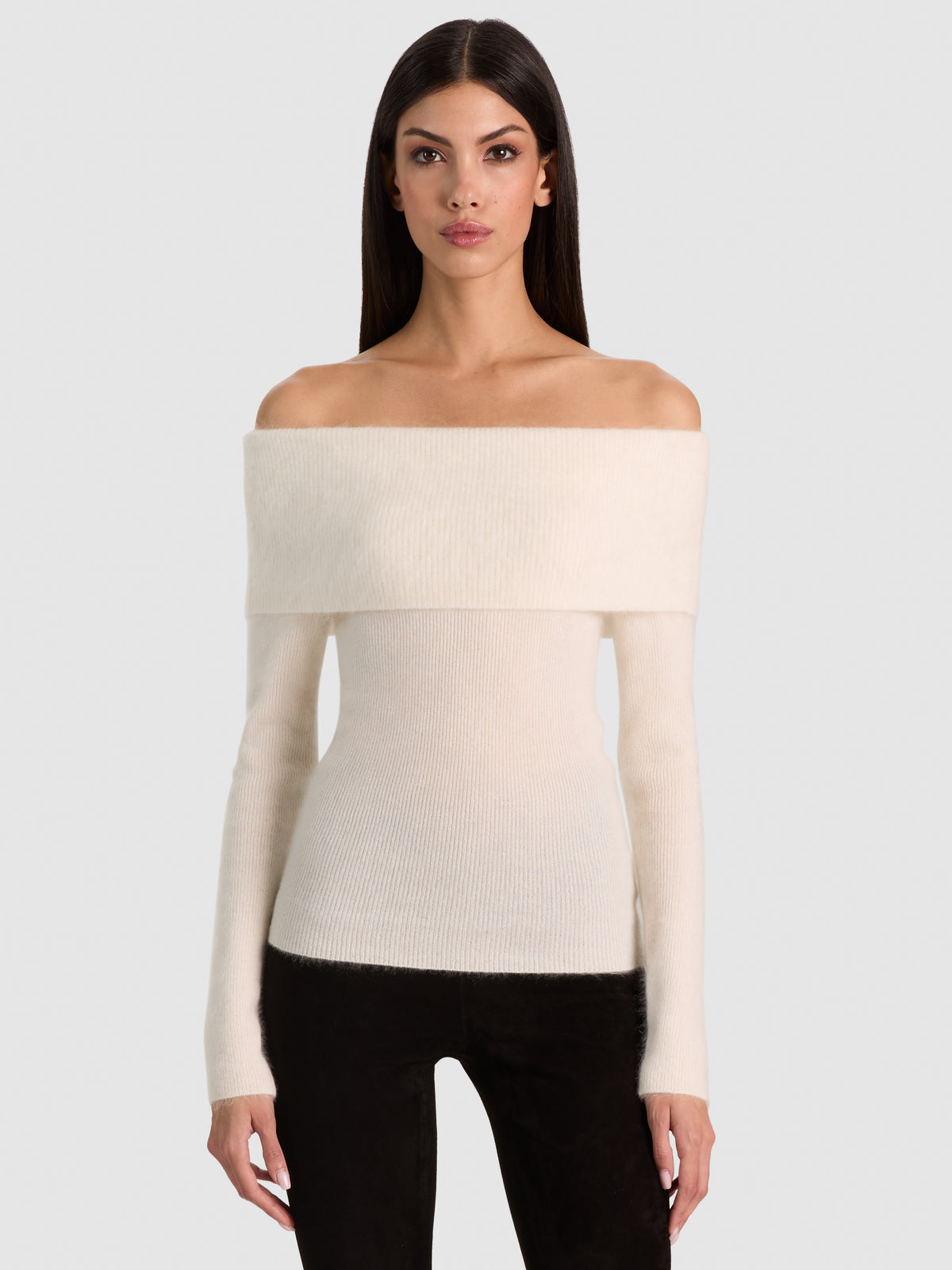 DOLAN FOLDOVER PULLOVER-ALICE + OLIVIA