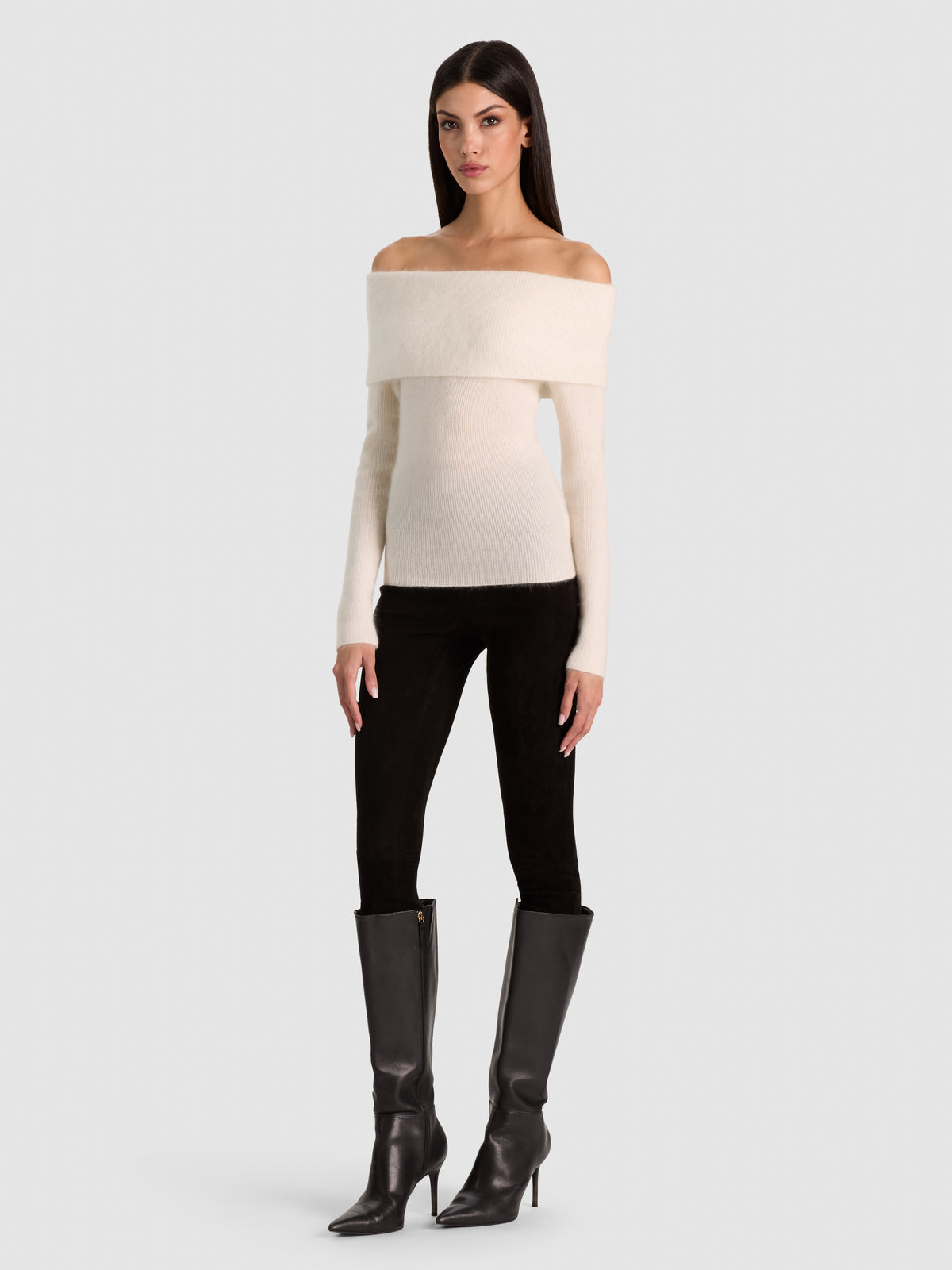DOLAN FOLDOVER PULLOVER - SOFT WHITE