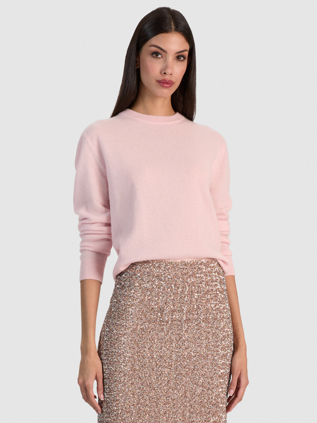 SCOTTIE RELAXED CREWNECK PULLOVER-ALICE + OLIVIA