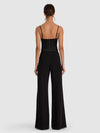 NILA CUTAWAY LACE SEAMED CORSET TOP-ALICE + OLIVIA