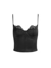 NILA CUTAWAY LACE SEAMED CORSET TOP-ALICE + OLIVIA