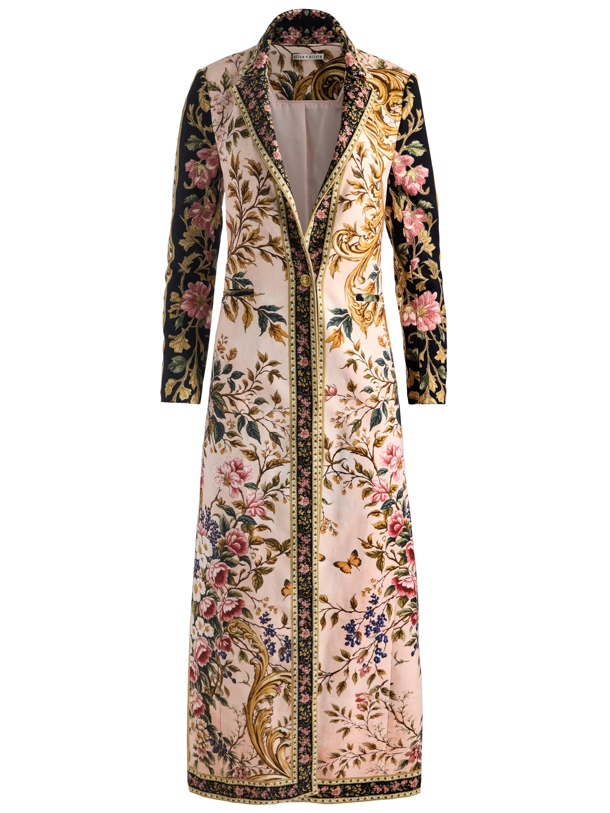 MACEY EMBROIDERED LONG BLAZER - TRUE GRANDEUR