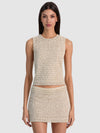 AMAL EMBELLISHED TANK-ALICE + OLIVIA