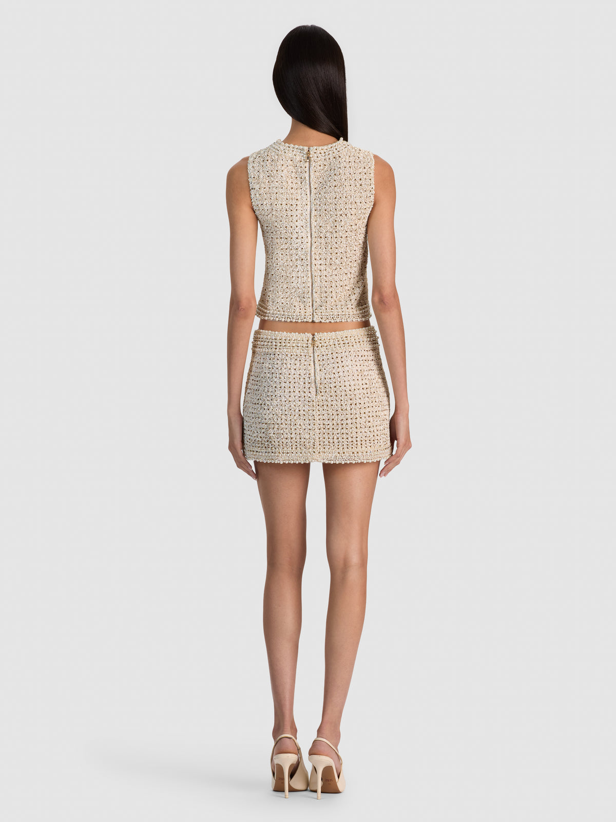RUBI EMBELL LR MICRO SKIRT-ALICE + OLIVIA