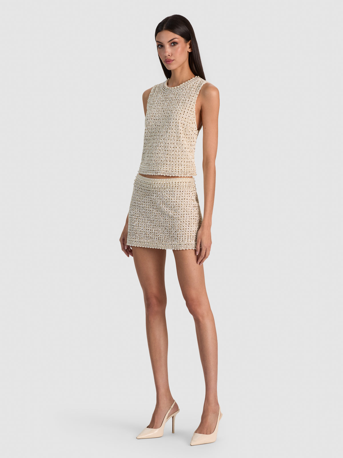 RUBI EMBELL LR MICRO SKIRT-ALICE + OLIVIA