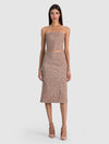 COSETTE SEQUIN LONGLINE BUSTIER-ALICE + OLIVIA