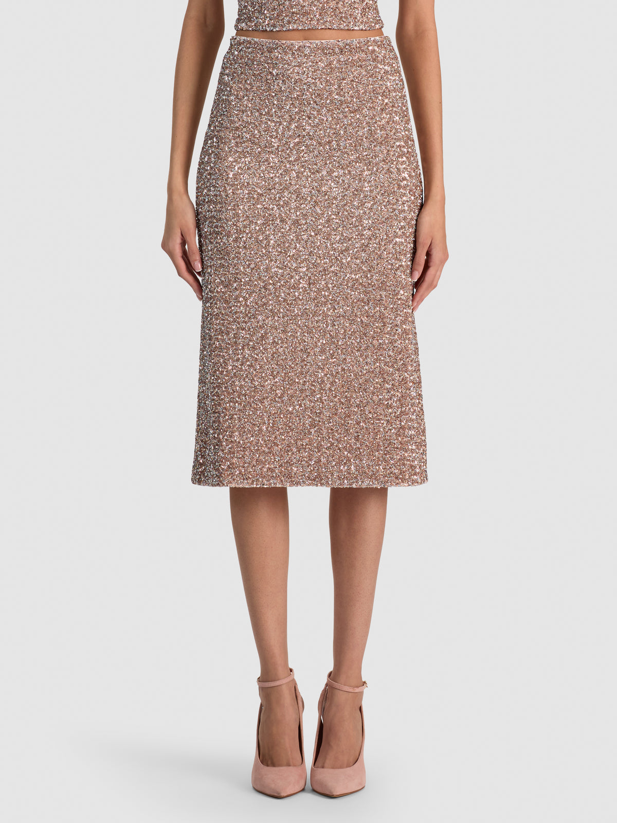 FIFI SEQUIN MIDI SKIRT-ALICE + OLIVIA
