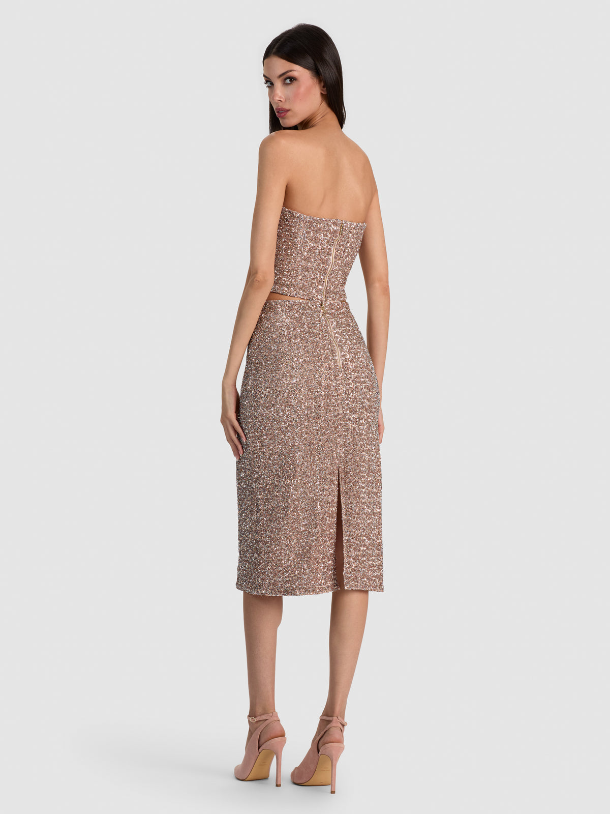 FIFI SEQUIN MIDI SKIRT-ALICE + OLIVIA