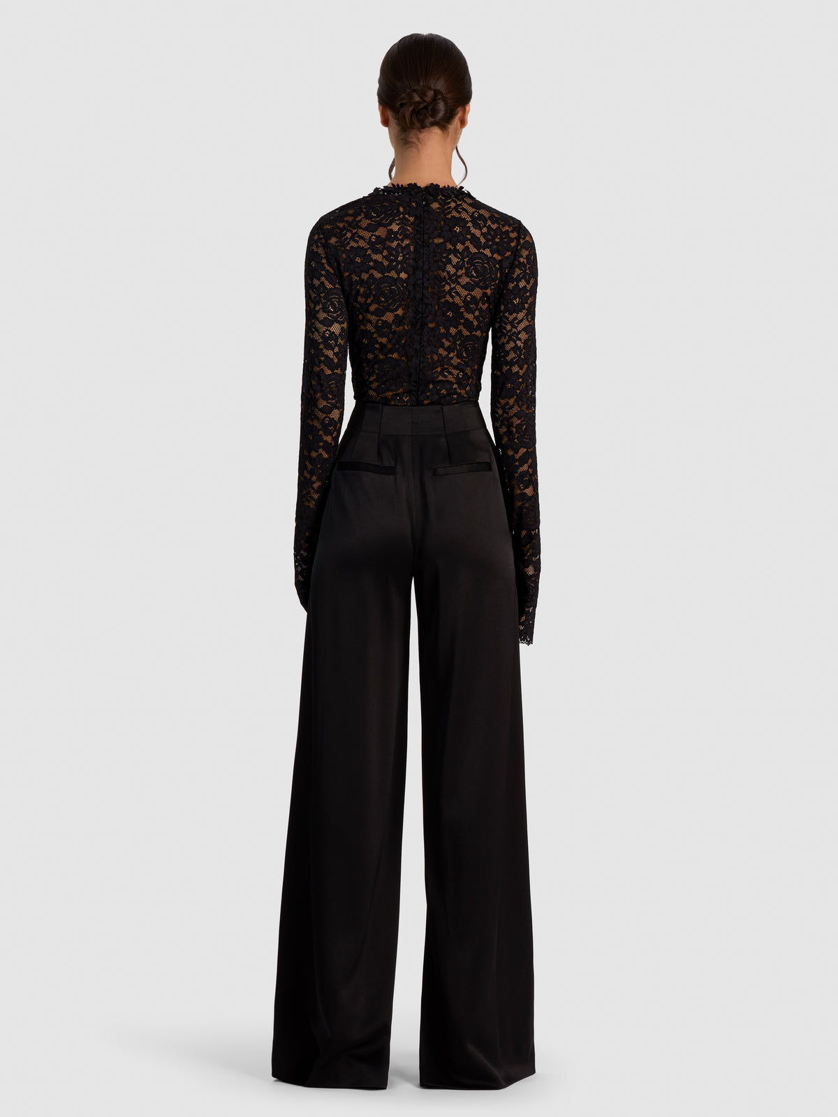 TAEYN LACE CREW NK BODYSUIT-ALICE + OLIVIA
