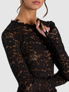 TAEYN LACE CREW NK BODYSUIT-ALICE + OLIVIA