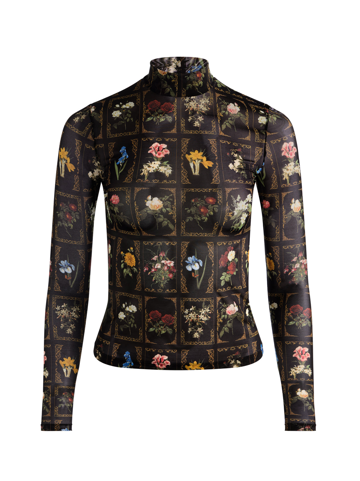 DELAINA LS TURTLENECK TOP - GALLERY GARDEN SM