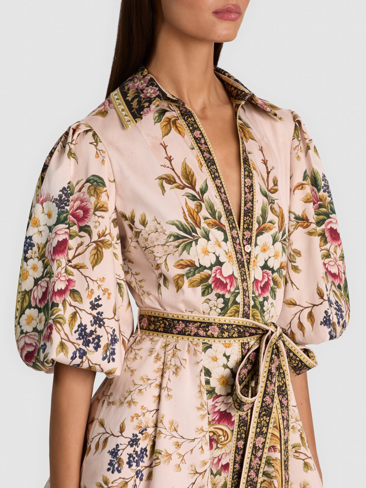 LUCY LS MINI SHIRT DRESS W TIE BELT-ALICE + OLIVIA