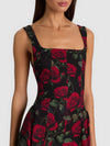 VERA DROP WAIST FLARE MINI DRESS-ALICE + OLIVIA