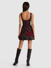 VERA DROP WAIST FLARE MINI DRESS-ALICE + OLIVIA