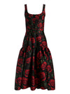 DIANA STRUCTURED MIDI DRESS-ALICE + OLIVIA