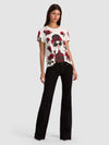 ALVERA STACEFACE TEE-MIDNIGHT ROUGE-ALICE + OLIVIA