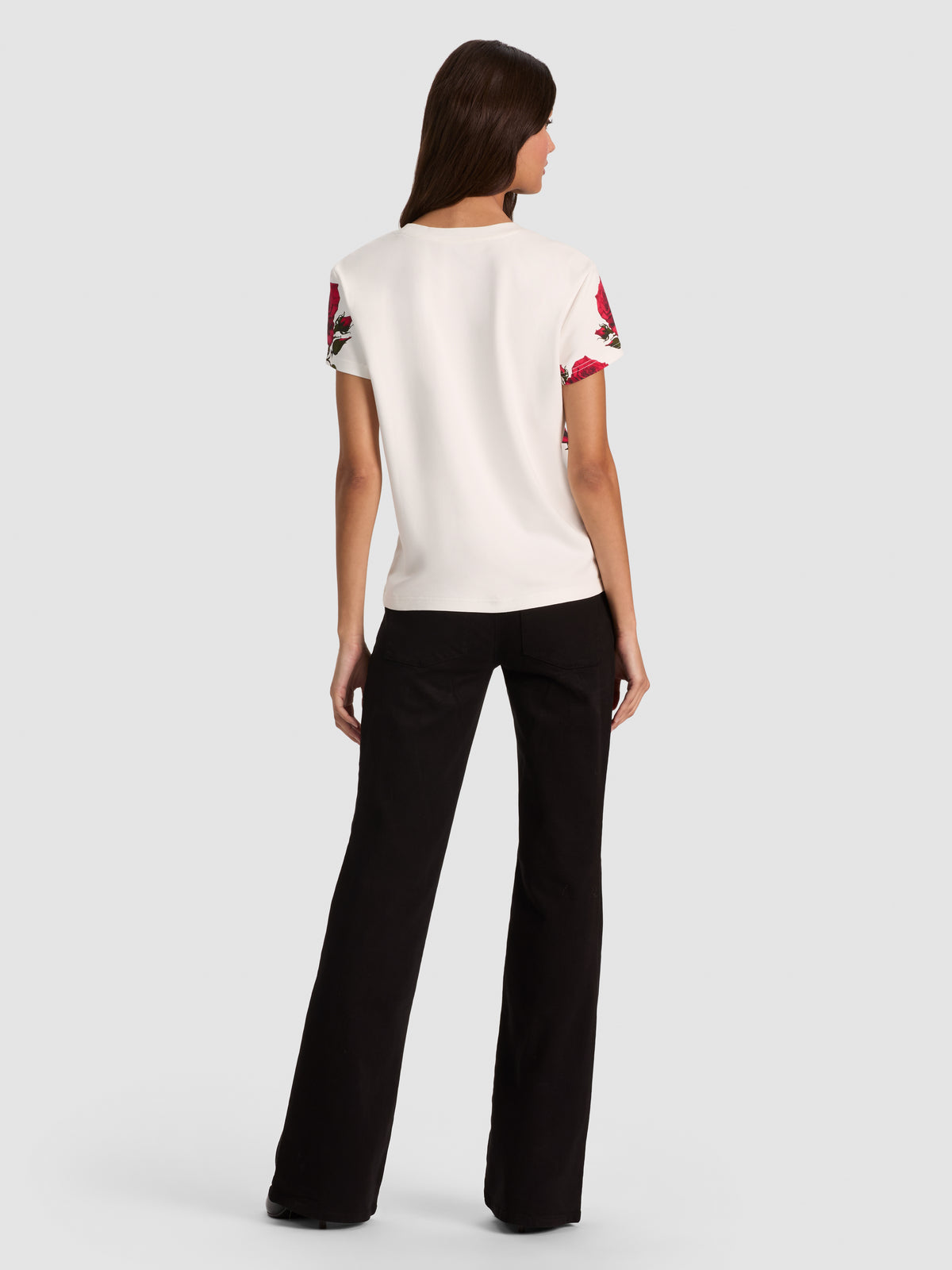 ALVERA STACEFACE TEE-MIDNIGHT ROUGE-ALICE + OLIVIA