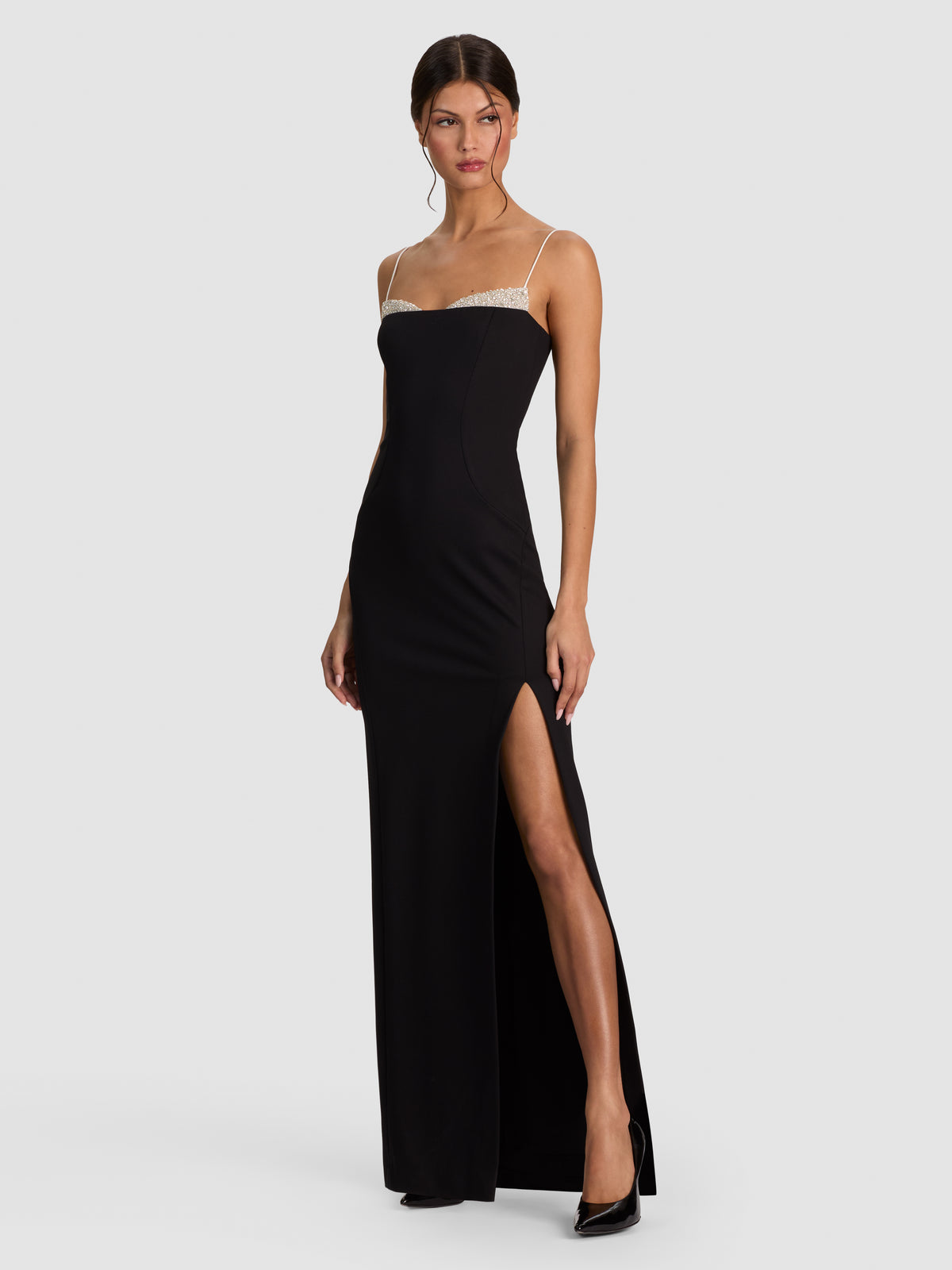 HALLIE EMBELLISHED MAXI DRESS-ALICE + OLIVIA