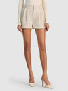 CONRY EMBELL TWEED PLEATED SHORT-ALICE + OLIVIA