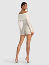 CONRY EMBELL TWEED PLEATED SHORT-ALICE + OLIVIA