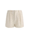 CONRY EMBELL TWEED PLEATED SHORT-ALICE + OLIVIA