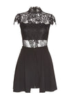 ELWOOD OVERSKIRT ROMPER-Black-ALICE + OLIVIA