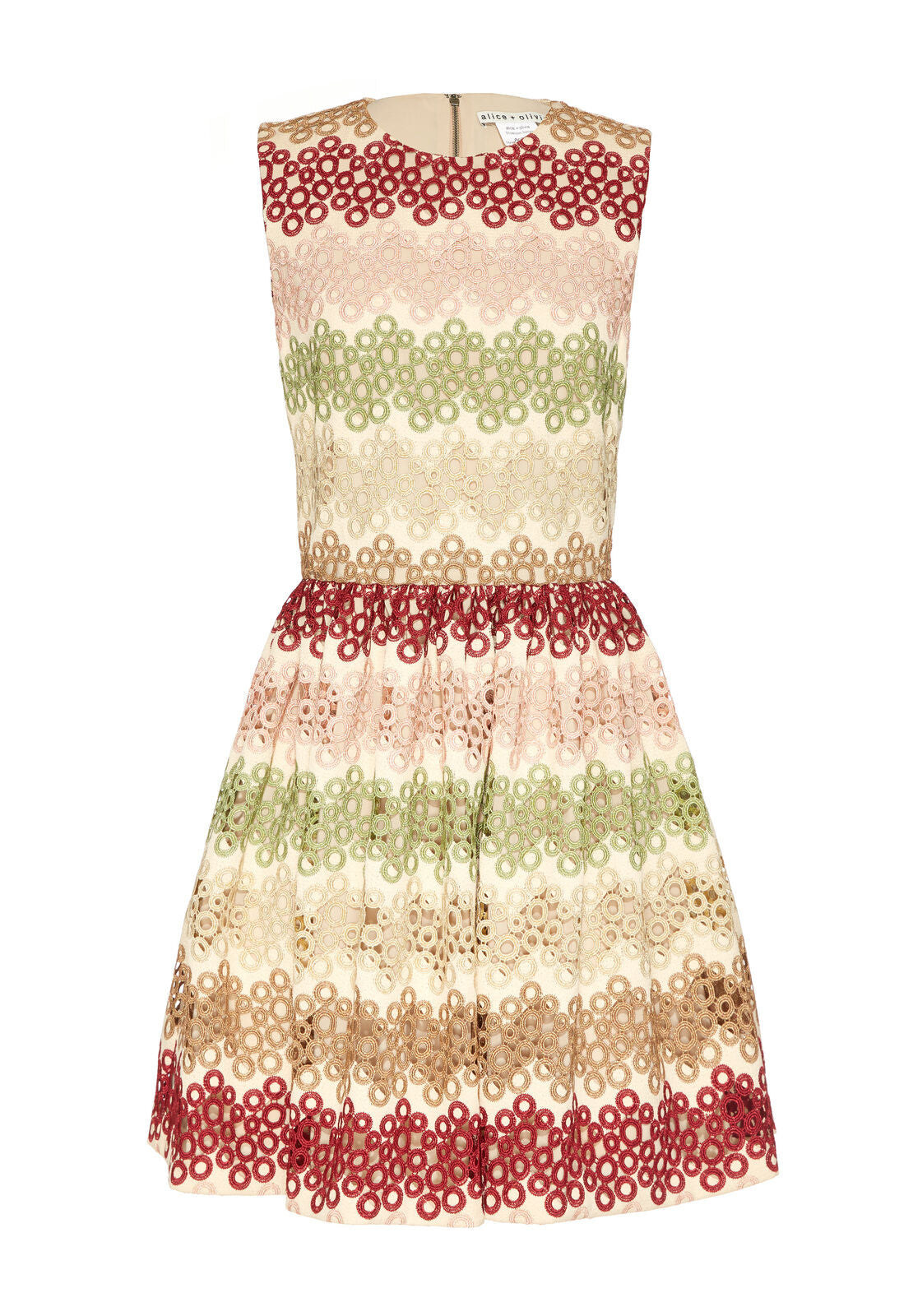JOYCE CREW NK PARTY DRESS-MULTI-ALICE + OLIVIA