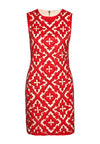 NAT EMBELL MINI FITTED DRESS-ALICE + OLIVIA