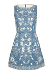 LINDSEY EMBR POUF DRESS-ALICE + OLIVIA