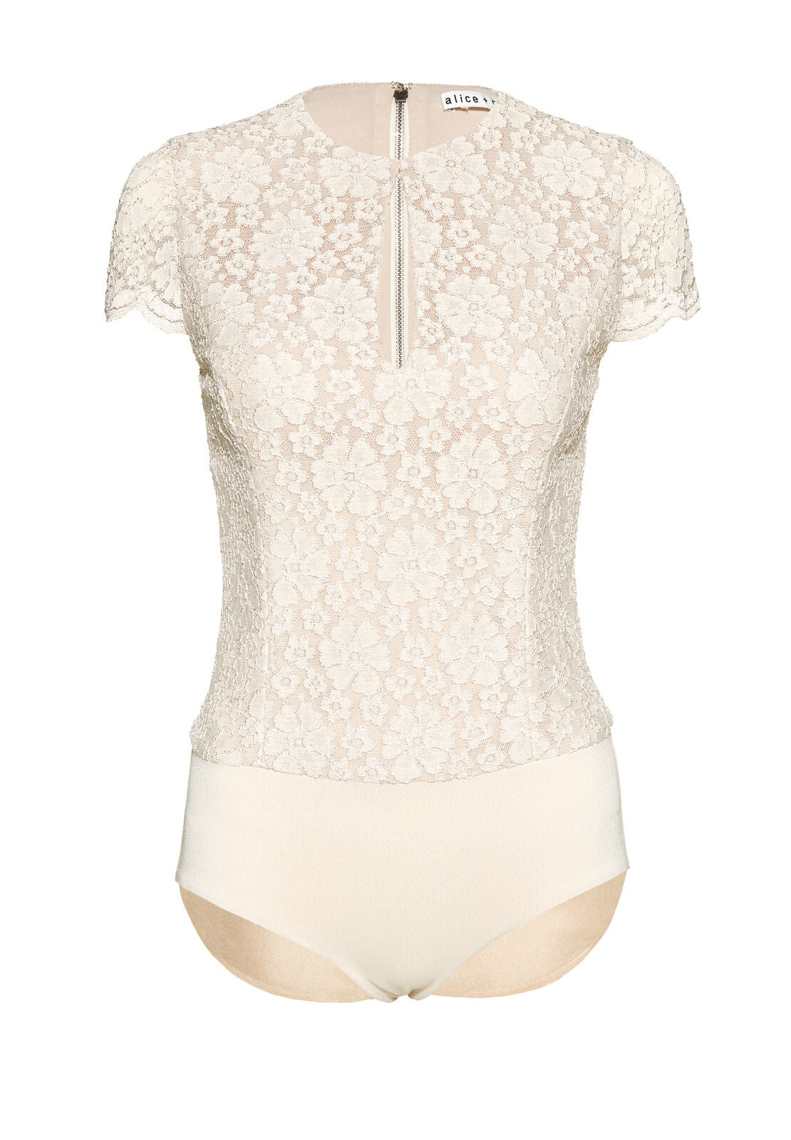MARITA LACE CAP SLV BODYSUIT-ALICE + OLIVIA